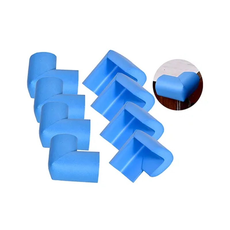 The Little lookers Baby Proofing L Shaped Corner Guards Blue - Pack of 8