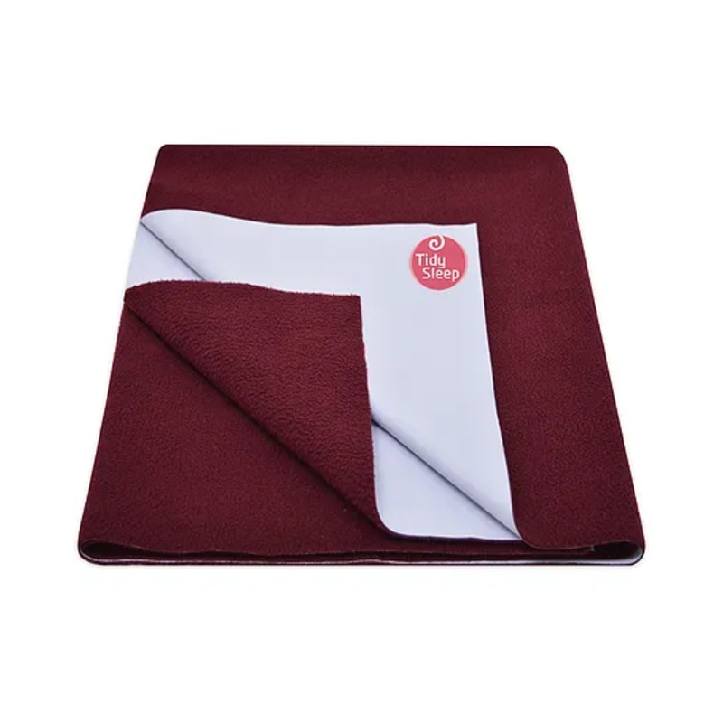 Tidy Sleep  Ultra Absorbent Baby Dry Sheets & Bed Protector - Maroon