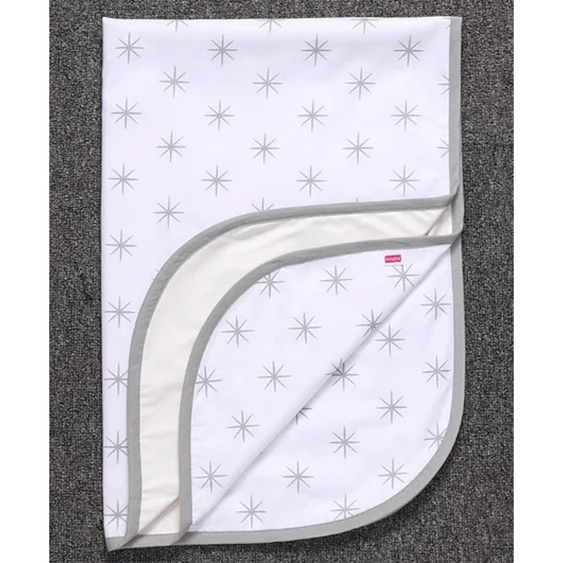 Babyhug Cotton Diaper Changing Mat Medium - Grey