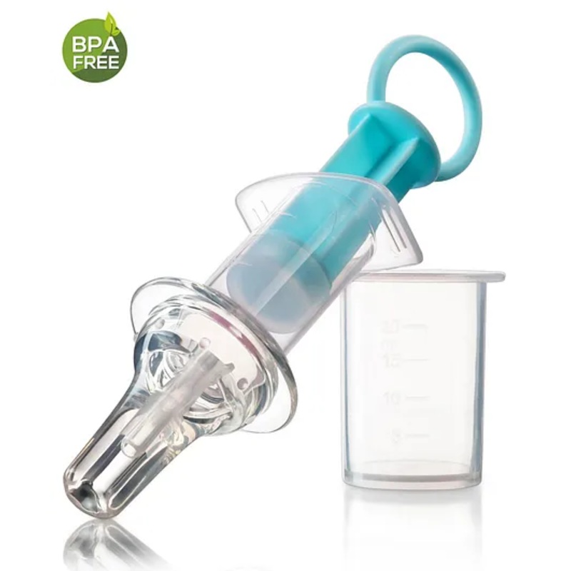 Babyhug Silicone Medicine Feeder with pacifier Cap - Blue