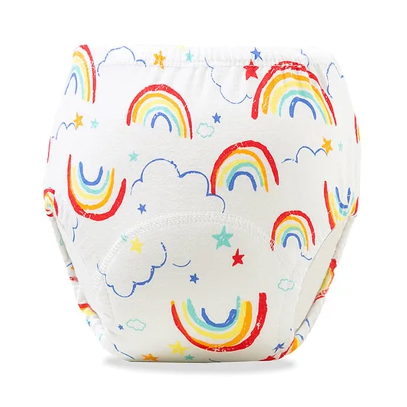 Bembika Babies Cotton Potty Training Pant Rainbow  Printed Medium - Multicolor