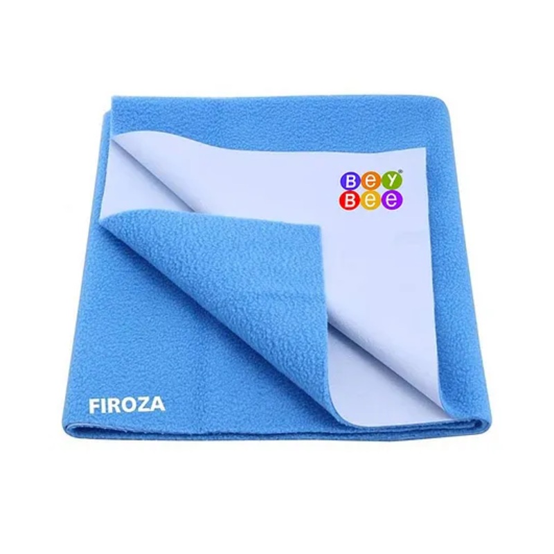 Bey Bee Waterproof Reusable Absorbent Quick Dry Baby Bed Protector Small - Blue