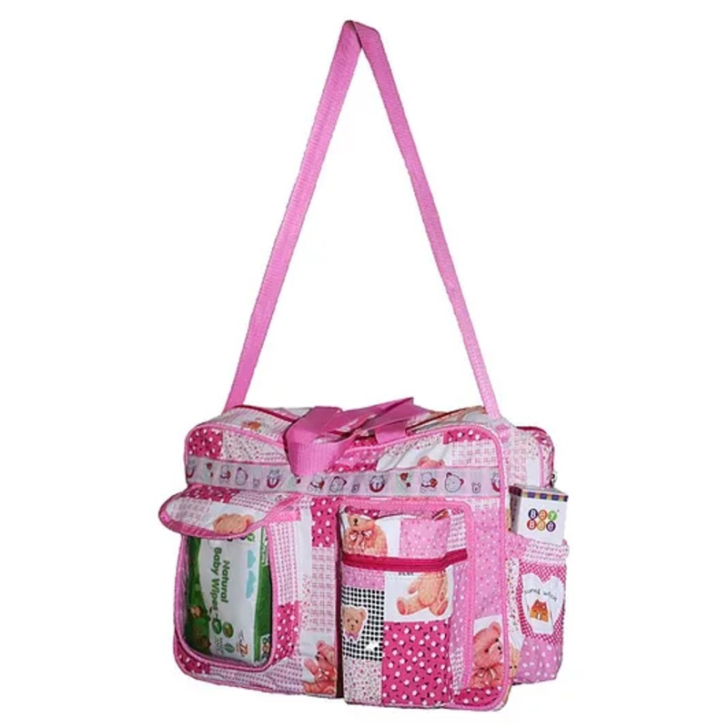 BeyBee Baby Diaper Nappy Changing Baby Diaper Bag Baby Bag Mummy Bag Handbag Mama's Bag Diaper Bag One Size - Pink