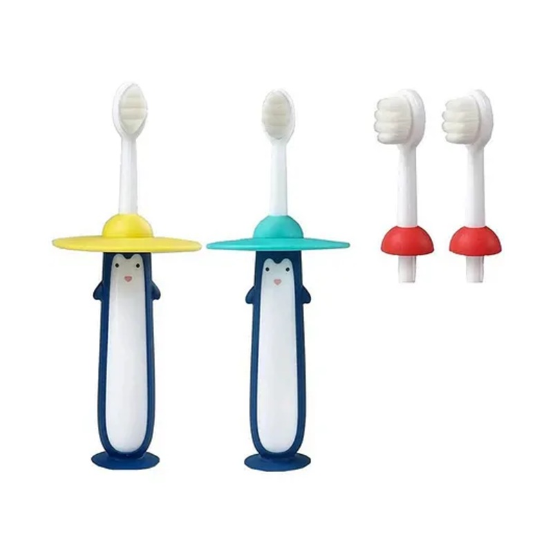 Comercio Penguin Design Cute and Soft Tooth Brush - Multicolour