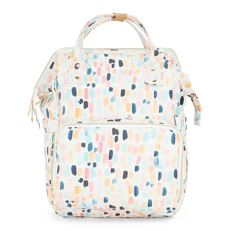 Haus & Kinder Art on Canvas - Chic Diaper Bag Backpack for New Parents (Capacity - 20L) , Spectrum