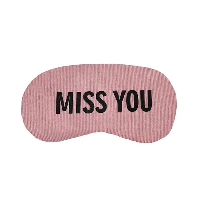Jenna MissYou Pink Printed Sleeping Eye Mask