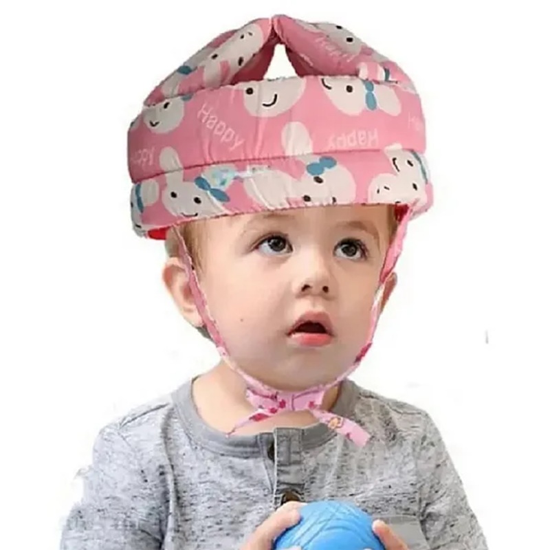 NeonateCare Baby Safety Helmet head safety helmet - Pink Smiley