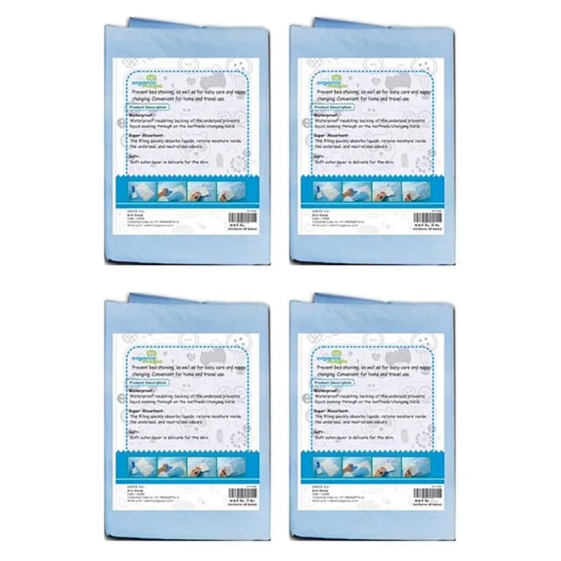Organic magic  Disposable Underpads Sheets - Pack of 4