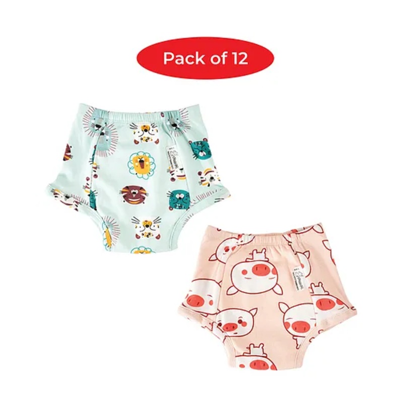 Snugkins Potty Training Pants for Kids. (Size 4, Fits 4-5 Years) - Pack 12