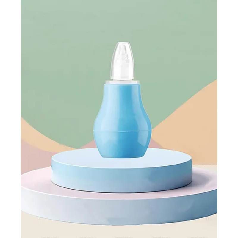 The Cheeky Kidzz Baby Nasal Nose Aspirator Suction Cleaning Tool Mucus Congestion Relief Teether Manual Nasal Aspirator(BLUE)