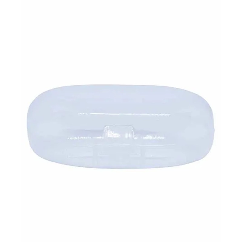 The Little Lookers BPA Free Silicone Baby Finger Brush with Case - White