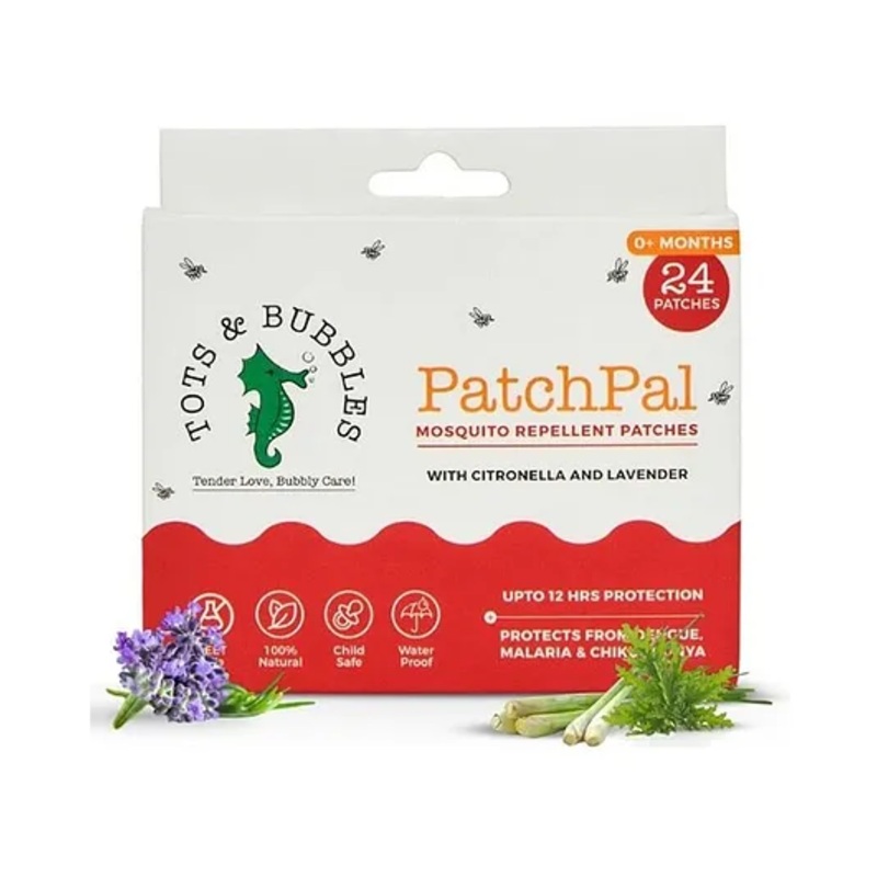 TOTS & BUBBLES - PatchPal Mosquito Repellant Patches - 24 Patches - Pack of 1
