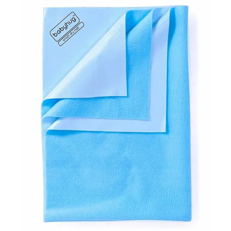 Babyhug Smart Dry Bed Protector Sheet Small - Blue