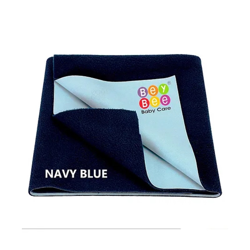BeyBee Cotton Baby Bed Protecting Mat Medium - Dark Blue