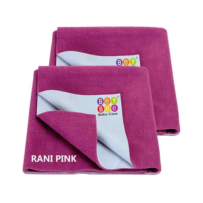 BeyBee Cotton Baby Bed Protecting Mat (Rani Pink Small)