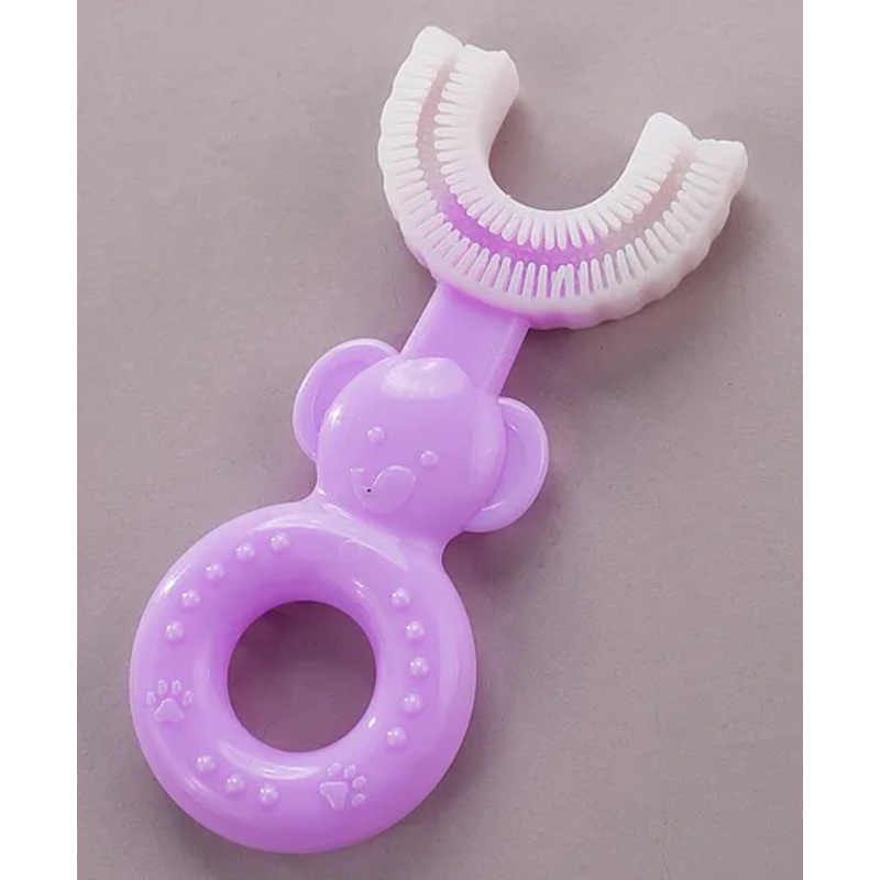 Fantasy India Soft Sillicone U-Shaped Head 360 Degree Toothbrush - Purple