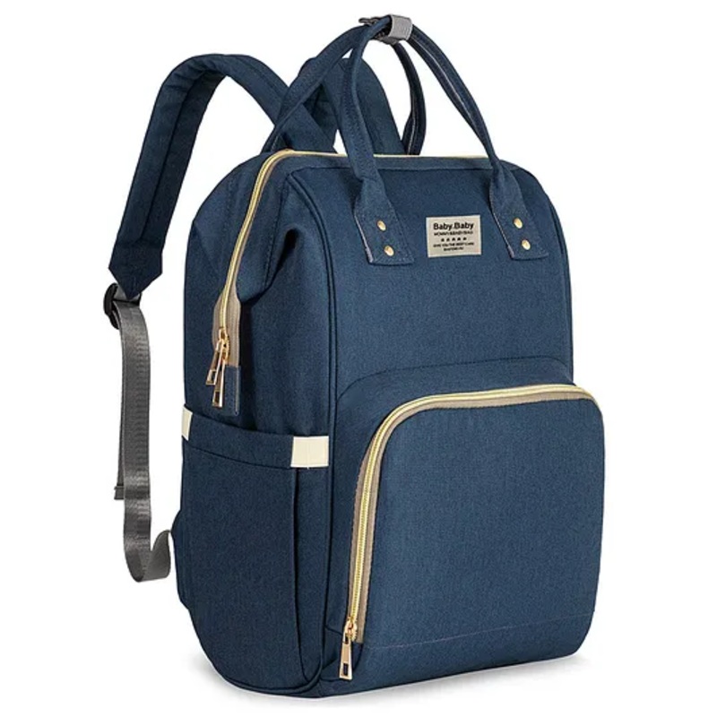 House of Quirk Diaper Bag Maternity Backpack -  Prussian Blue