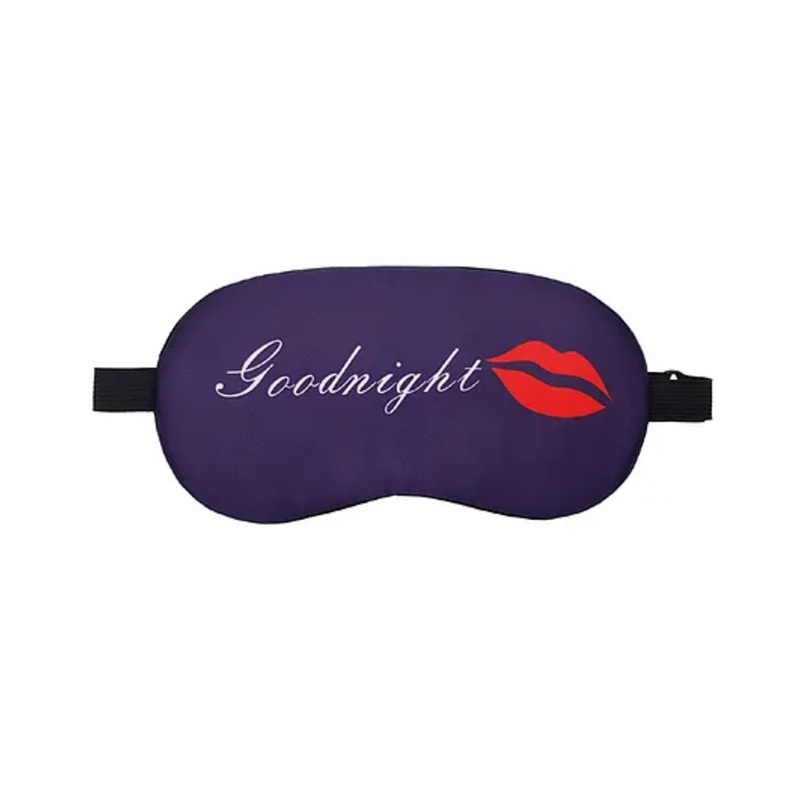 Jenna Red Lips Purple Face Sleeping Eye Mask