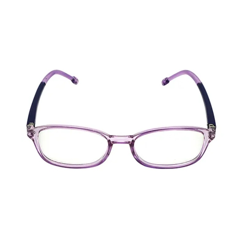 Spiky TR90 Blue Block Anti Glare Zero Power Glasses - Violet Black