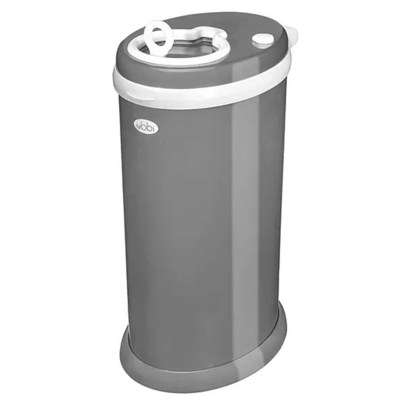 Ubbi Steel Odor Locking Diaper Pail  - Black