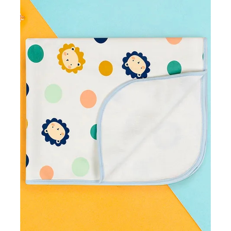 Baby Moo Polka Dots Sweet Dreams Water-resistant Bed Protector - White