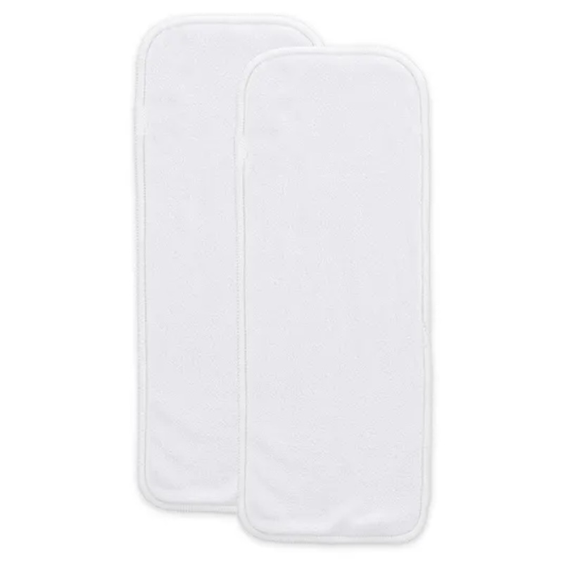 Baby Resusable Cotton Pocket Diaper Inserts - White - 0-24 Months - Pack of 2