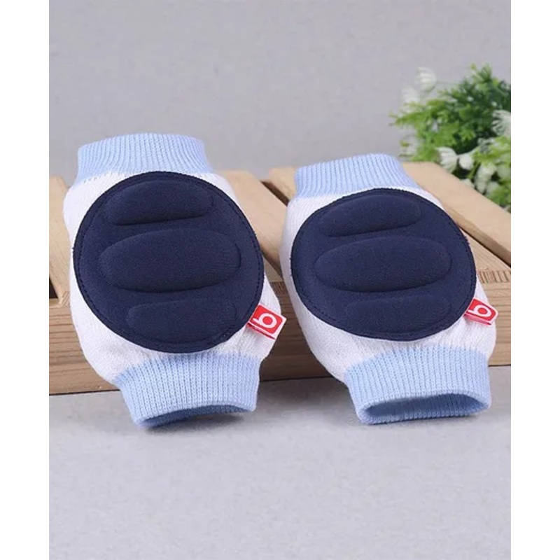 Babyhug Elbow & Knee Protection Pads White and Navy Blue (Design May Vary)