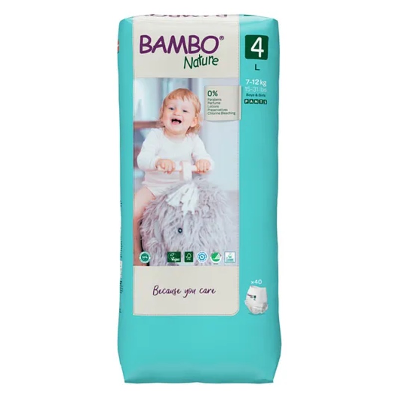 Bambo Nature ECO Pant Style Diapers Large - 40 Pieces