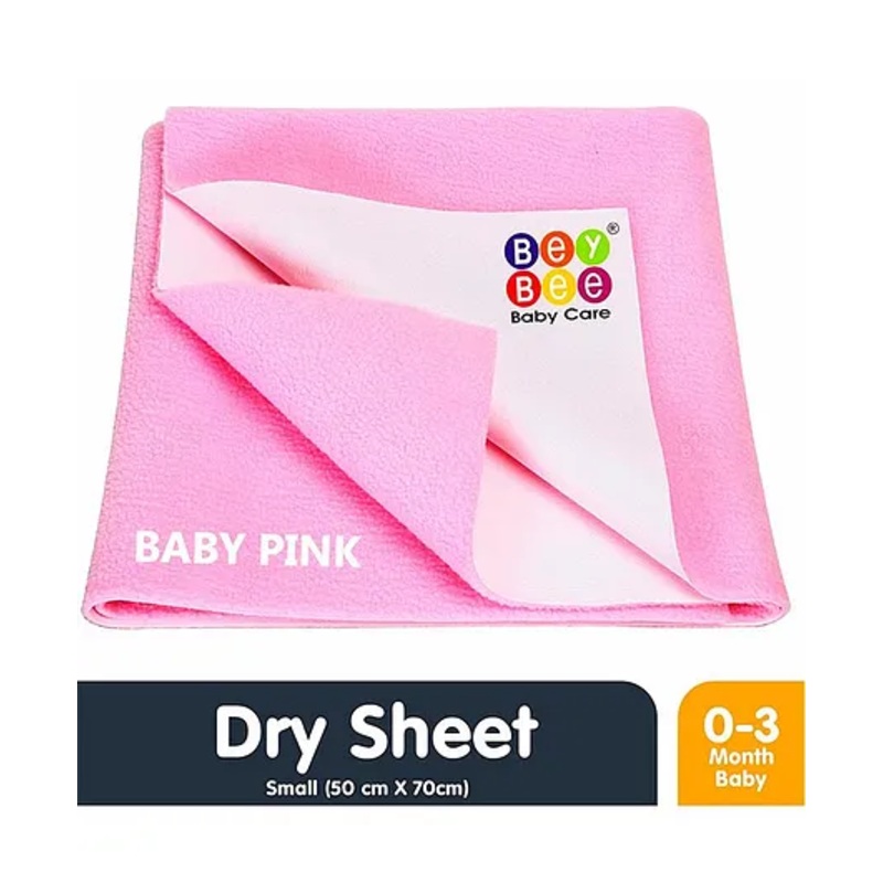 Bey Bee Waterproof Bed Protector Dry Sheet Small - Pink