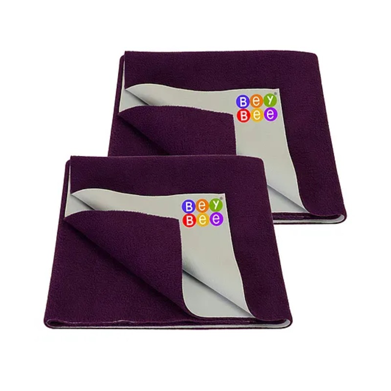 BeyBee Cotton Baby Bed Protecting Mat (Plum Small)