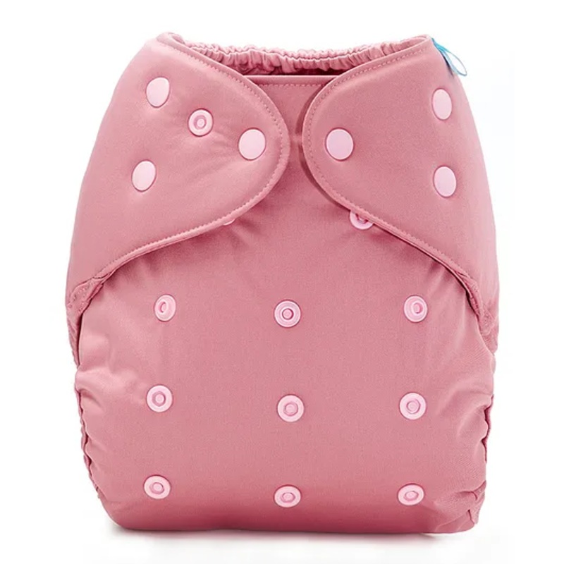 Bumberry Adjustable Reusable Cloth Diaper Cover Solid Color - Pink