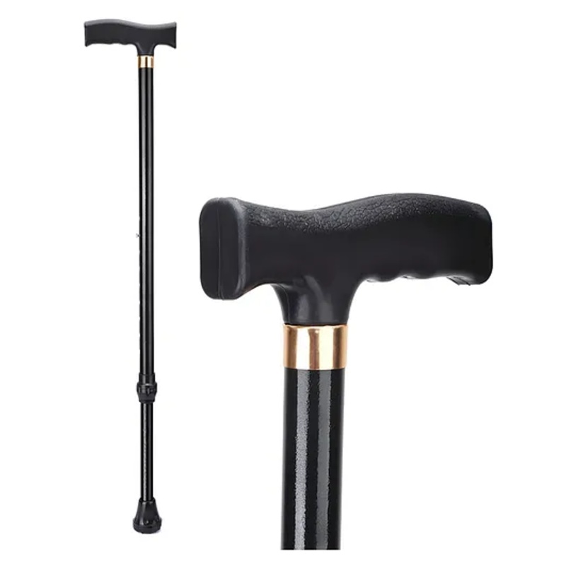 COZY VIBES Single Leg Walking Stick Combo Anti-Skid Surface, Adjustable,Perfect for Seniors, People with Mobility Issues Walking Cane- PACK OF 1- COLOR MAY VARY