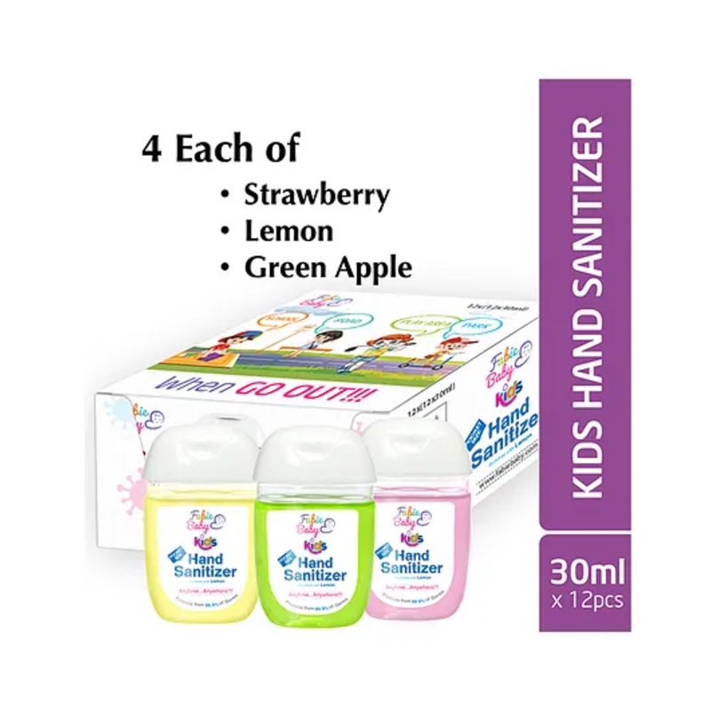 Fabie Baby Kids Sanitizer Bottles (30ml) - Pack of 12
