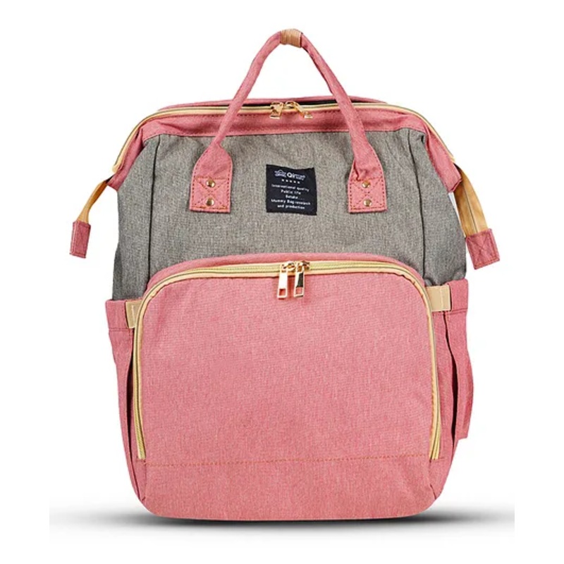 Happy Bear Diaper Bag for Mothers, Extension Diaper Area for baby - Pink