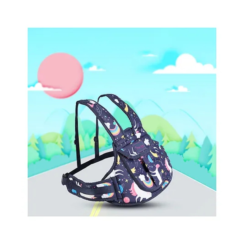 Magic Seat 2 Wheeler Kids Safety Belt Universe Print with Pocket - Blue