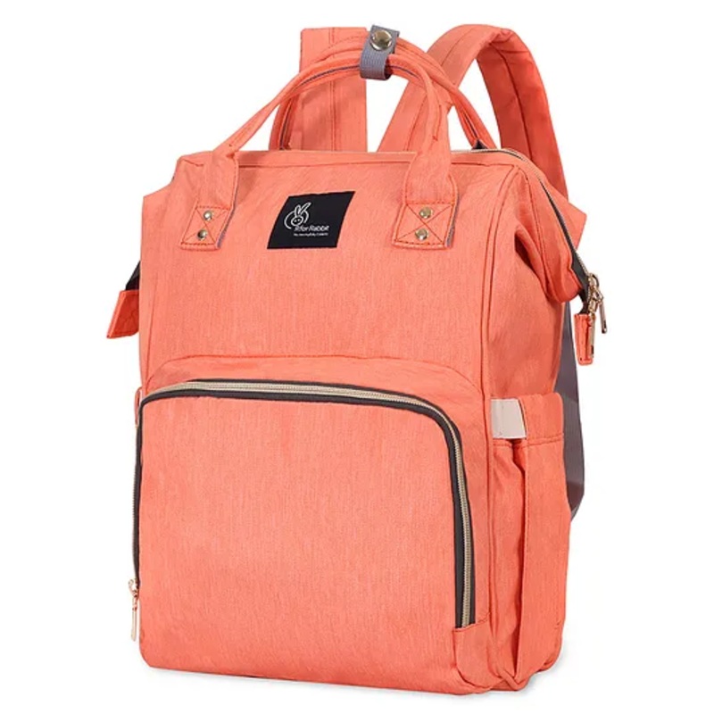 R for Rabbit Caramello Baby Diaper Bags for Mom for Travel, Large Capacity Stylish Waterproof Multipurpose Maternity Diaper Backpack for Mothers (Pink)