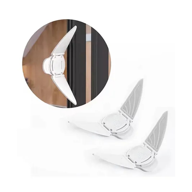 Safe-O-Kid (Pack of 2) Elegant Butterfly Shaped Window Lock - Finger Safety Protector for Sliding Windows & Doors - BPA Free
