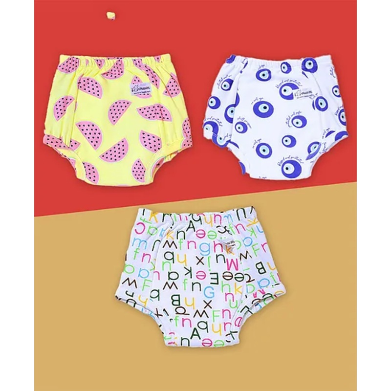Snugkins Potty Training Pants for Kids. (Size 1, Fits 1-2 Years) - Pack 3