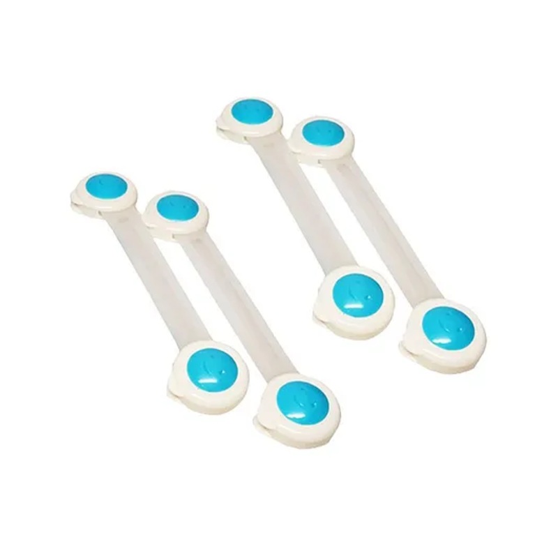 Syga Baby Safety Locks With Adjustable Straps Pack of 4 - Blue White