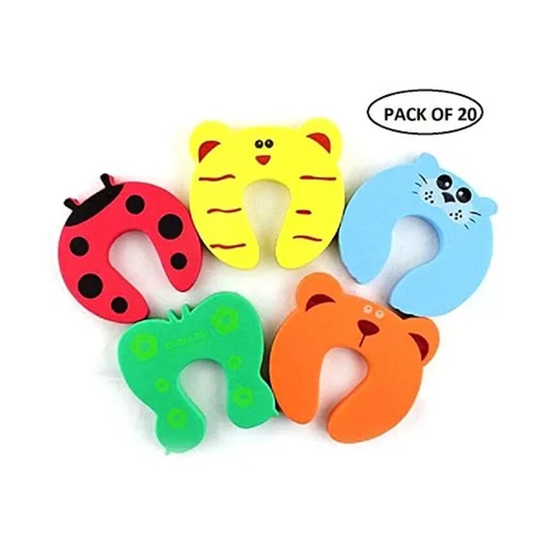 Syga Children Safety Foam Door Stopper Pack Of 20 - Multicolor