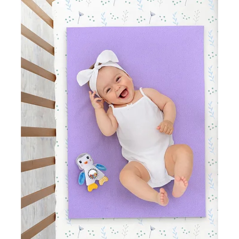 Zoe Multipurpose Waterproof Diaper Changing Mat Pack Of 3 - Grey Lilac & Blue