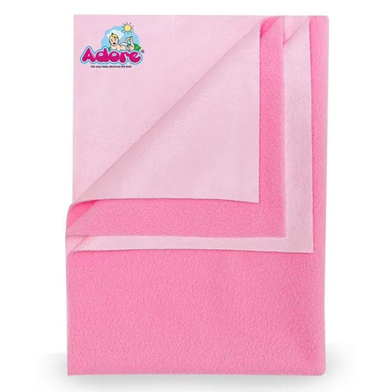 Adore Advanced Insta Dry Water Absorbent Baby Bed Protector Sheet Small - Pink