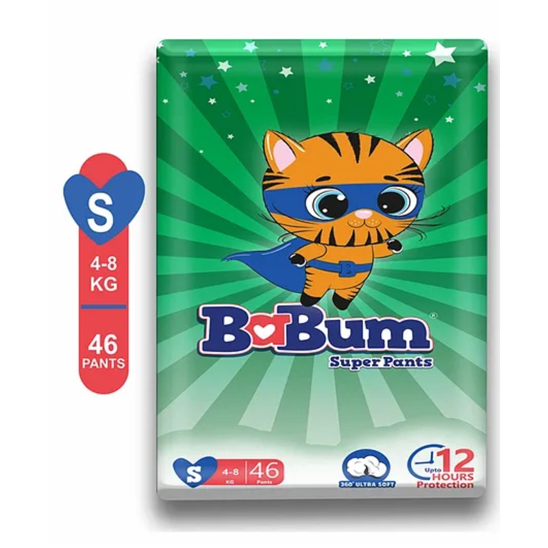 Babum Super Pants Premium Diaper Small - 46 Pieces