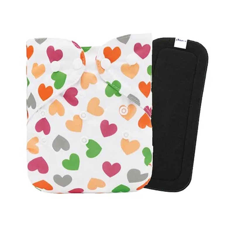 Babymoon Washable & Reusable Cloth Diaper Pocket with Insert - Multicolor