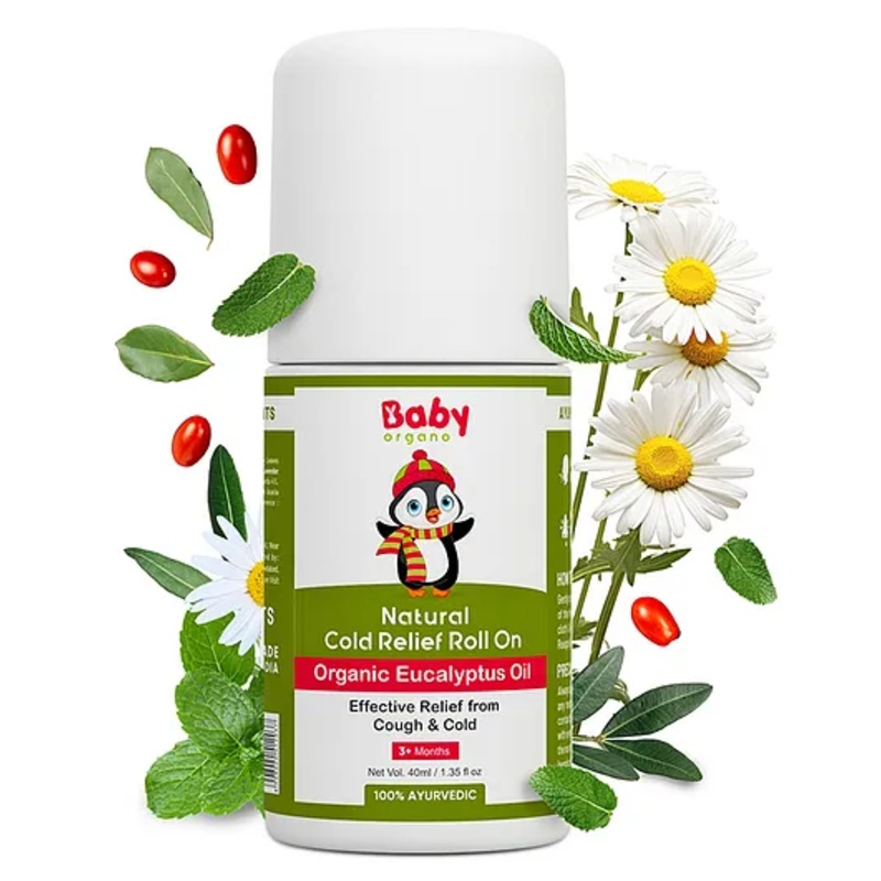 BabyOrgano Natural Cold Relief Roll On White - 40 ml