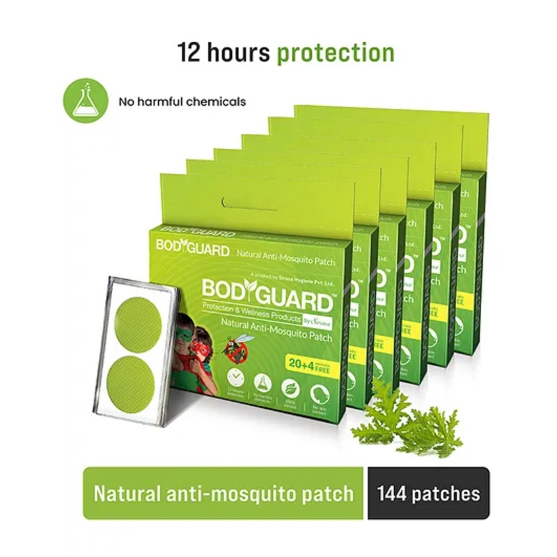 BodyGuard Natural Anti Mosquito Repellent Patches - 144 Patches