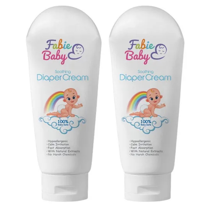 Fabie Baby Diaper Rash Cream for Baby Organic Rash Cream for New Born Baby (50ml) - Pack of 2