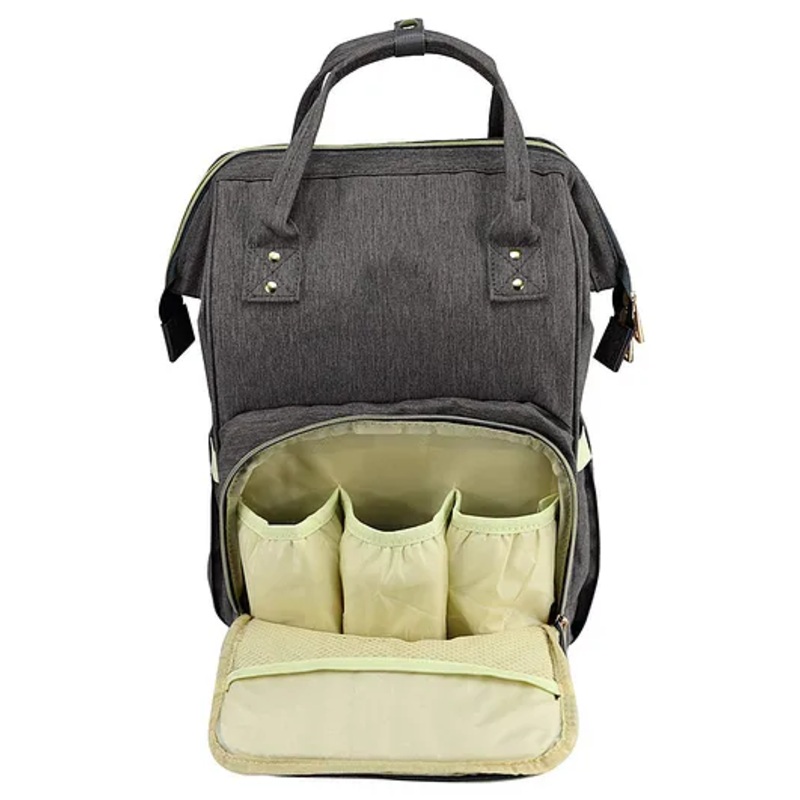 House of Quirk Diaper Bag Maternity Backpack - Dark Grey
