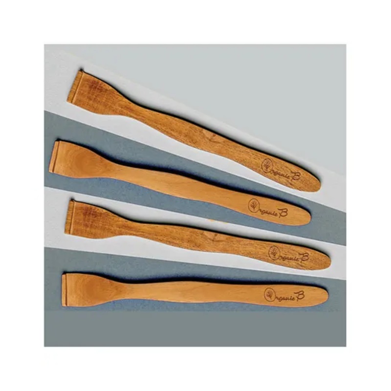 Organic B Neem Tongue Cleaner Pack Of 4 - Brown