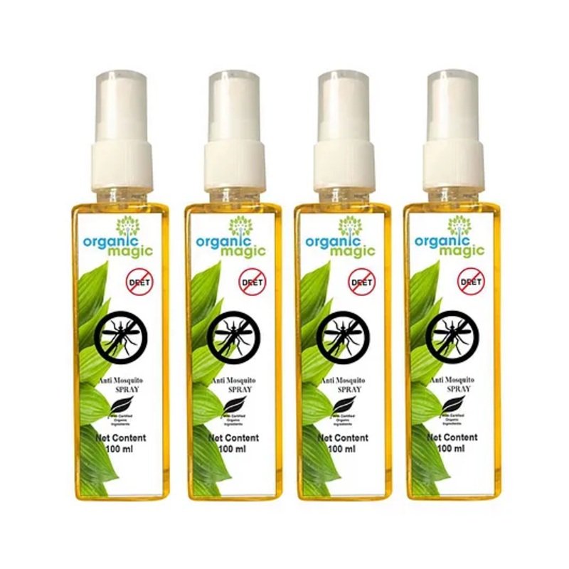 Organic magic Mosquito repellents Spray - Pack of 4